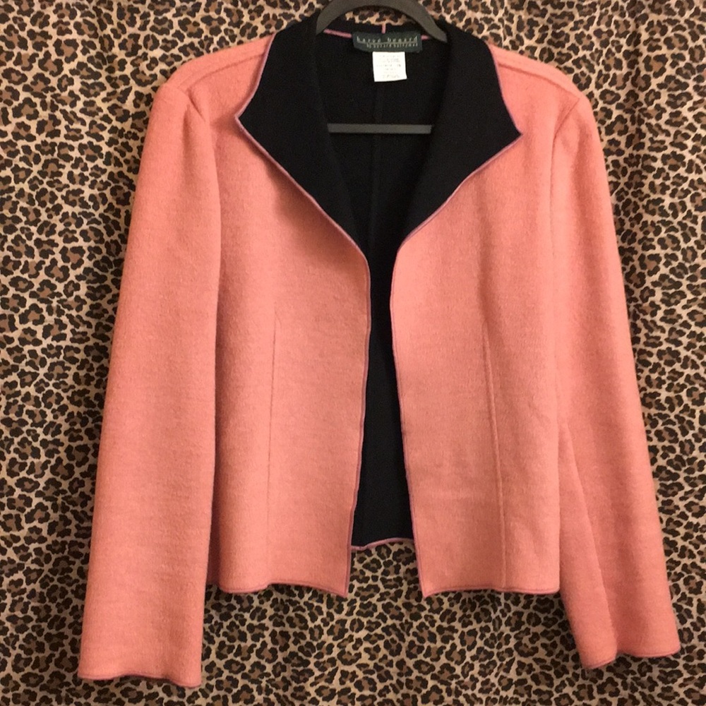 Harve Bernard pink And black jacket size 10